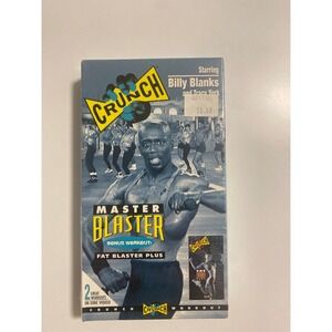 Crunch Master Blaster Billy Blanks Tracy York VHS Fat Blaster Plus Workout New